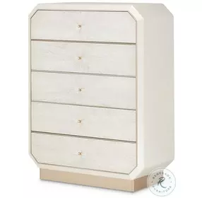 La Rachelle Medium Champagne 5 Drawer Chest