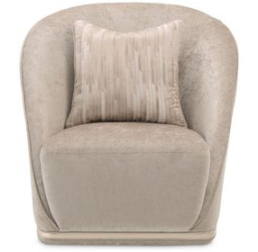 La Rachelle Lustre Upholstered Swivel Accent Chair with Pillow