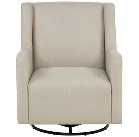 Sorrel Latte Upholstered Swivel Glider Chair