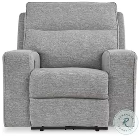 Biscoe Pewter Performance Fabric Power Recliner