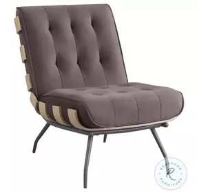 Aloma Dark Brown Accent Chair