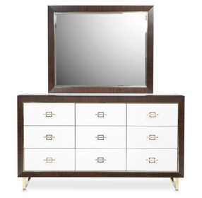 Belmont Place Espresso Dresser and Mirror
