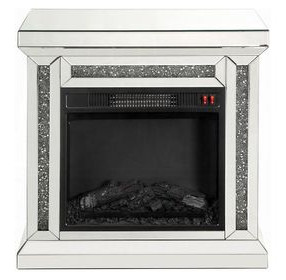 Noralie Silver and Gray 28" Fireplace