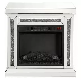Noralie Silver and Gray 28" Fireplace