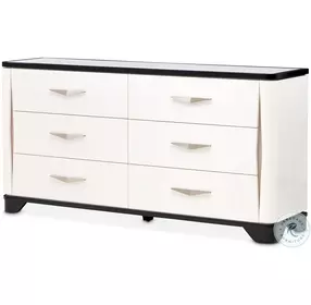 Tuxedo Black And White Piano Keyboard Dresser