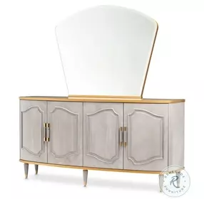 St. Helena Dove Gray Sideboard And Mirror