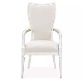 La Marisia Creamy Pearl and Tranquil Dining Arm Chair