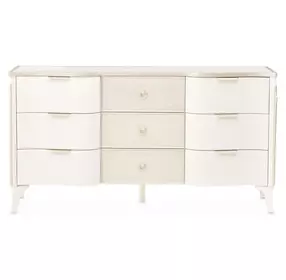 La Marisia Creamy Pearl 9 Drawer Dresser