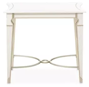 La Marisia Creamy Pearl Rectangular End Table