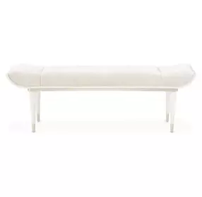 La Marisia Tranquil and Creamy Pearl 61" Accent Bench