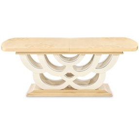 Camellia Field Caramel 124" Extendable Rectangular Dining Table