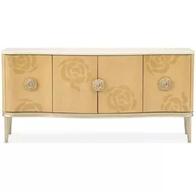 Camellia Field Caramel 4 Door Sideboard