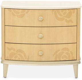 Camellia Field Caramel 3 Drawer Nightstand