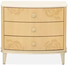Camellia Field Caramel 3 Drawer Nightstand