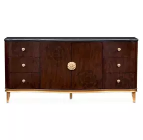 Camellia Field Warm Pecan 6 Drawer Dresser