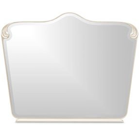 Camellia Field Champagne Gold Arched Dresser Mirror
