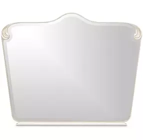 Camellia Field Champagne Gold Arched Dresser Mirror
