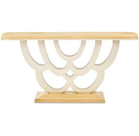 Camellia Field Caramel Rectangular Console Table