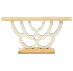 Camellia Field Caramel Rectangular Console Table