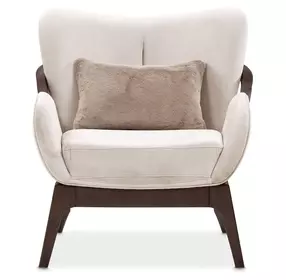 Camellia Field Warm Pecan and Porcini Accent Chair