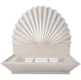 Fantosini Silver Mist King Fan Platform Bed with USB Charging