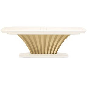 Fantosini Creamy Pearl 140" Extendable Rectangular Dining Table