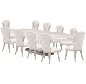 Fantosini Silver Mist Extendable Rectangular Dining Room Set