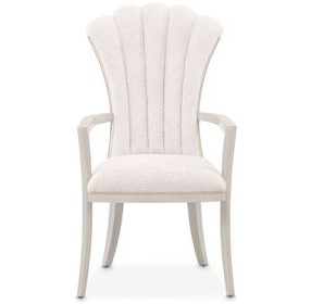 Fantosini Cappuccino Upholstered Dining Arm Chair Set of 2