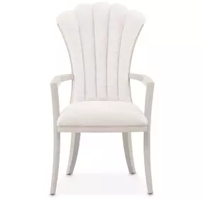 Fantosini Cappuccino Upholstered Dining Arm Chair Set of 2