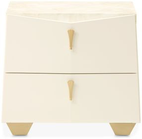 Fantosini Creamy Pearl 2 Drawer Nightstand