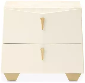 Fantosini Creamy Pearl 2 Drawer Nightstand