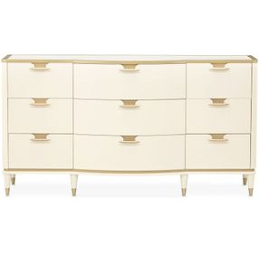 La Terrazza Creamy Pearl 9 Drawer Dresser