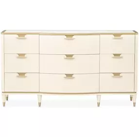 La Terrazza Creamy Pearl 9 Drawer Dresser