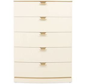 La Terrazza Creamy Pearl 5 Drawer Chest