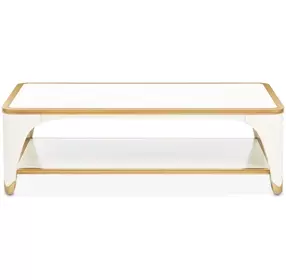 La Terrazza Creamy Pearl Rectangular Cocktail Table
