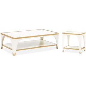 La Terrazza Creamy Pearl Occasional Table Set