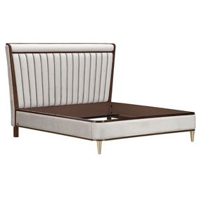 Westhaven Porcini and Walnut Eastern King Upholstered Panel Bed with USB Charging