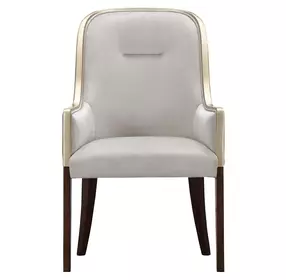 Houston Walnut and Porcini Dining Arm Chair
