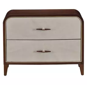 Houston Walnut 2 Drawer Nightstand