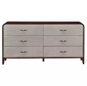 Houston Walnut 6 Drawer Dresser