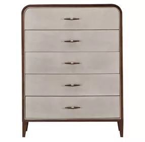 Houston Walnut 5 Drawer Chest