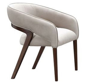 Westhaven Walnut and Porcini Vanity Chair
