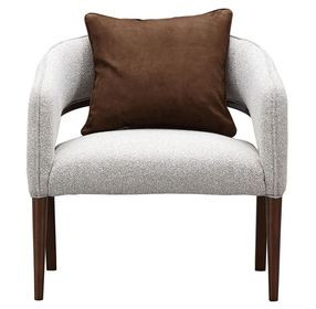 Westhaven Walnut and Pebble Accent Chair