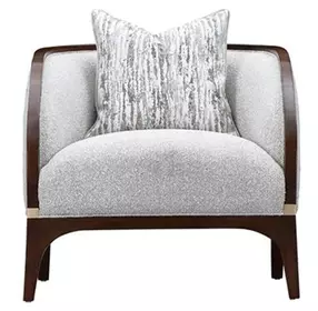Houston Walnut and Pebble Matching Chair