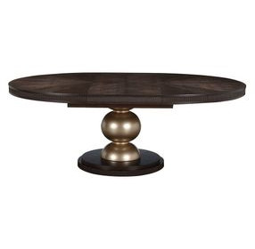 West Kensington Medium Espresso 84" Extendable Oval Dining Table