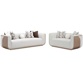 West Kensington Buff and Sea Salt Caramel Living Room Set
