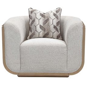 West Kensington Buff and Sea Salt Caramel Upholstered Matching Chair