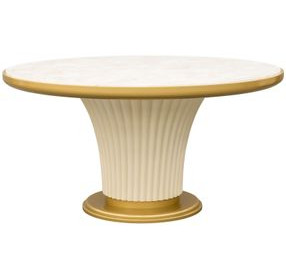Scotts Square Light Champagne 60" Round Dining Table