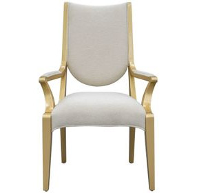 Scotts Square Cornsilk Upholstered Dining Arm Chair