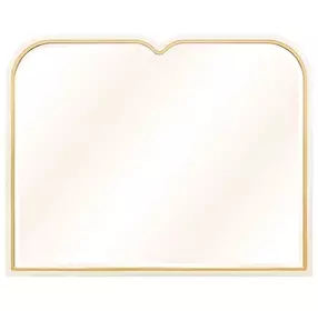Scotts Square Light Champagne and Gold Rectangular Dresser Mirror